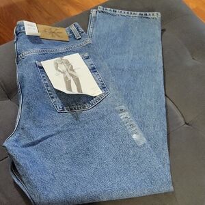 Calvin Klein Relaxed Fit Blue Jeans for Men
